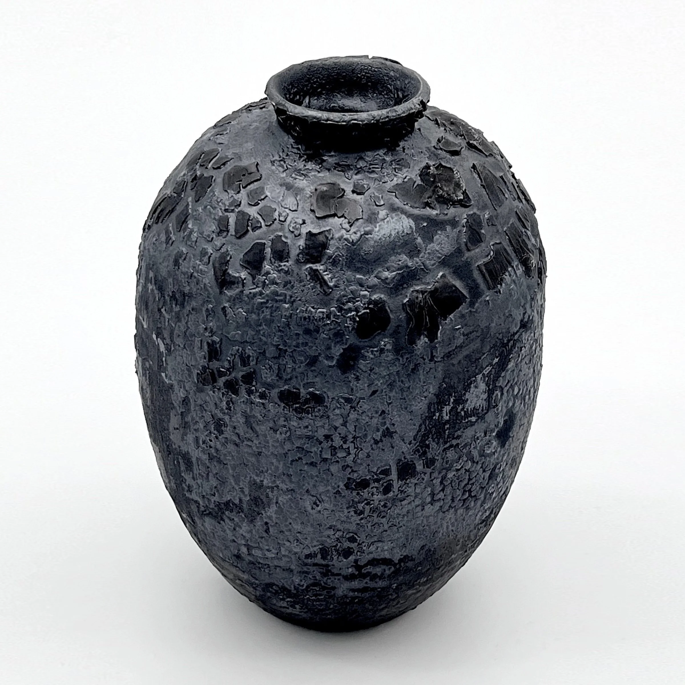 Textured Black Vessel
