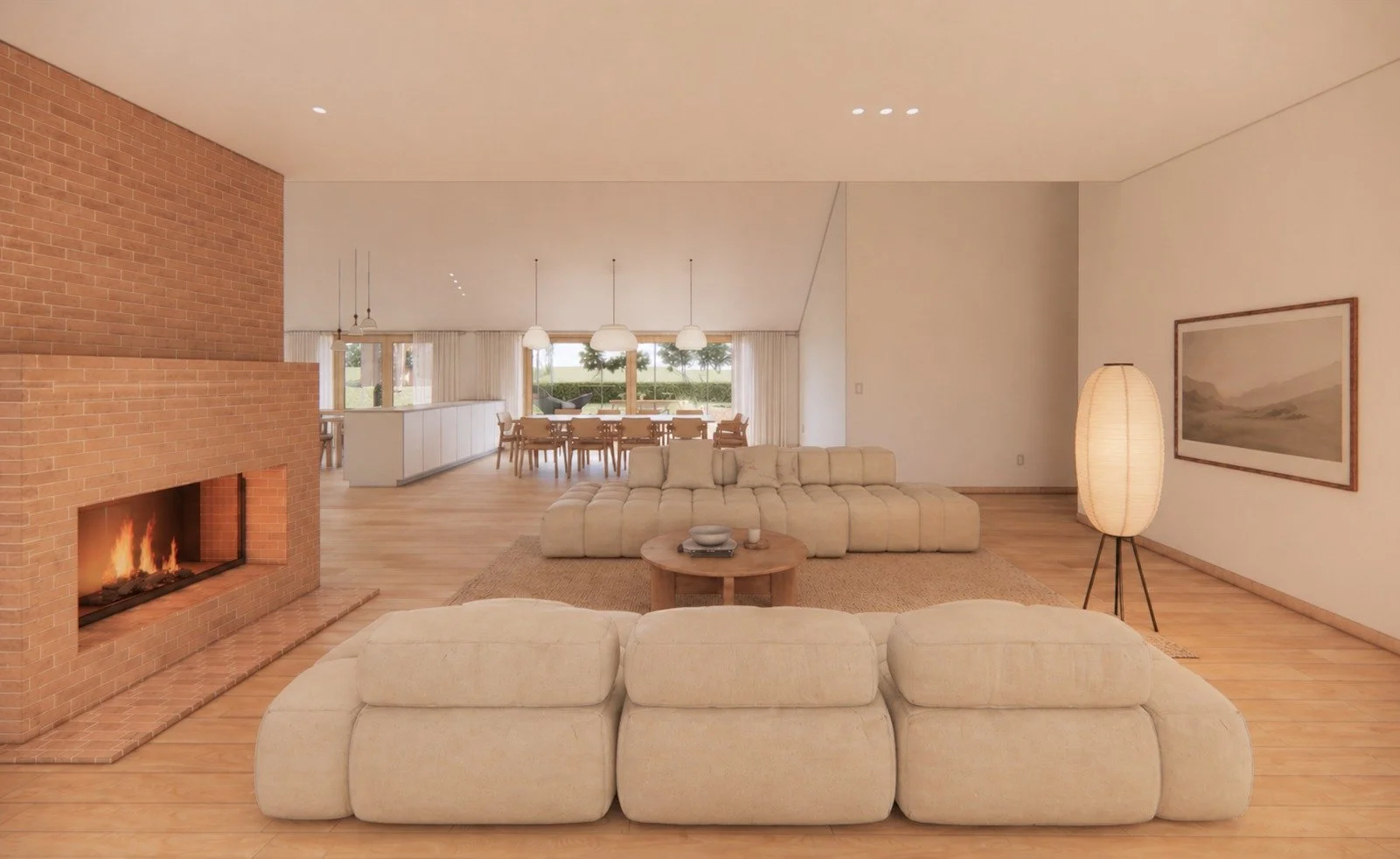 Warmth, simplicity, and performance, designed to live beautifully together.

A glimpse inside Jaycox Pond House, where natural materials, expansive views, and a calm, light-filled interior create a seamless connection between home and landscape. The 