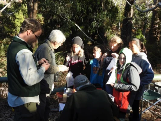 It was great to get lots of younger people along to bird banding in March.