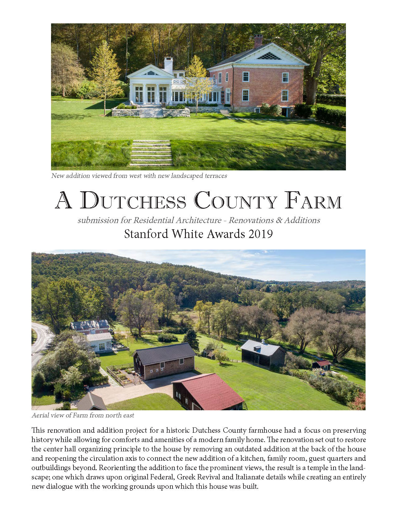 Stanford White Awards 2019