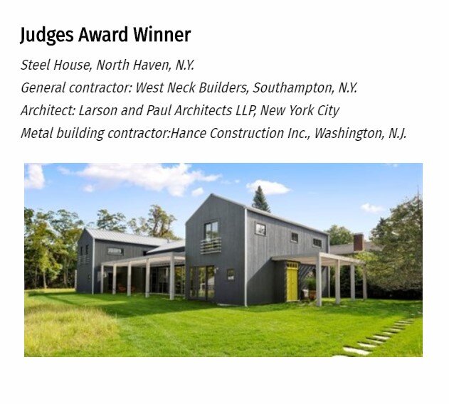 Metal Construction News Award 2015