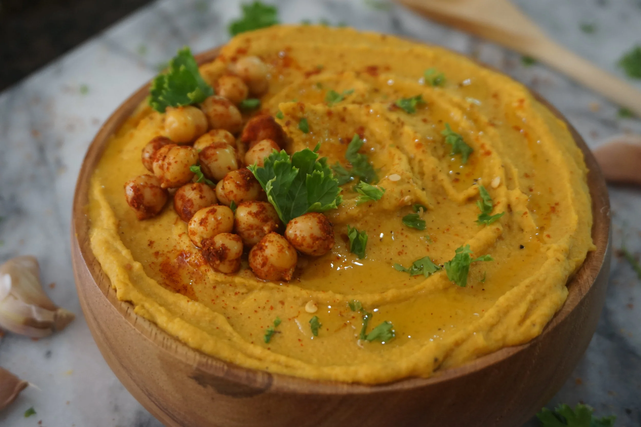 Curried Sweet Potato Hummus