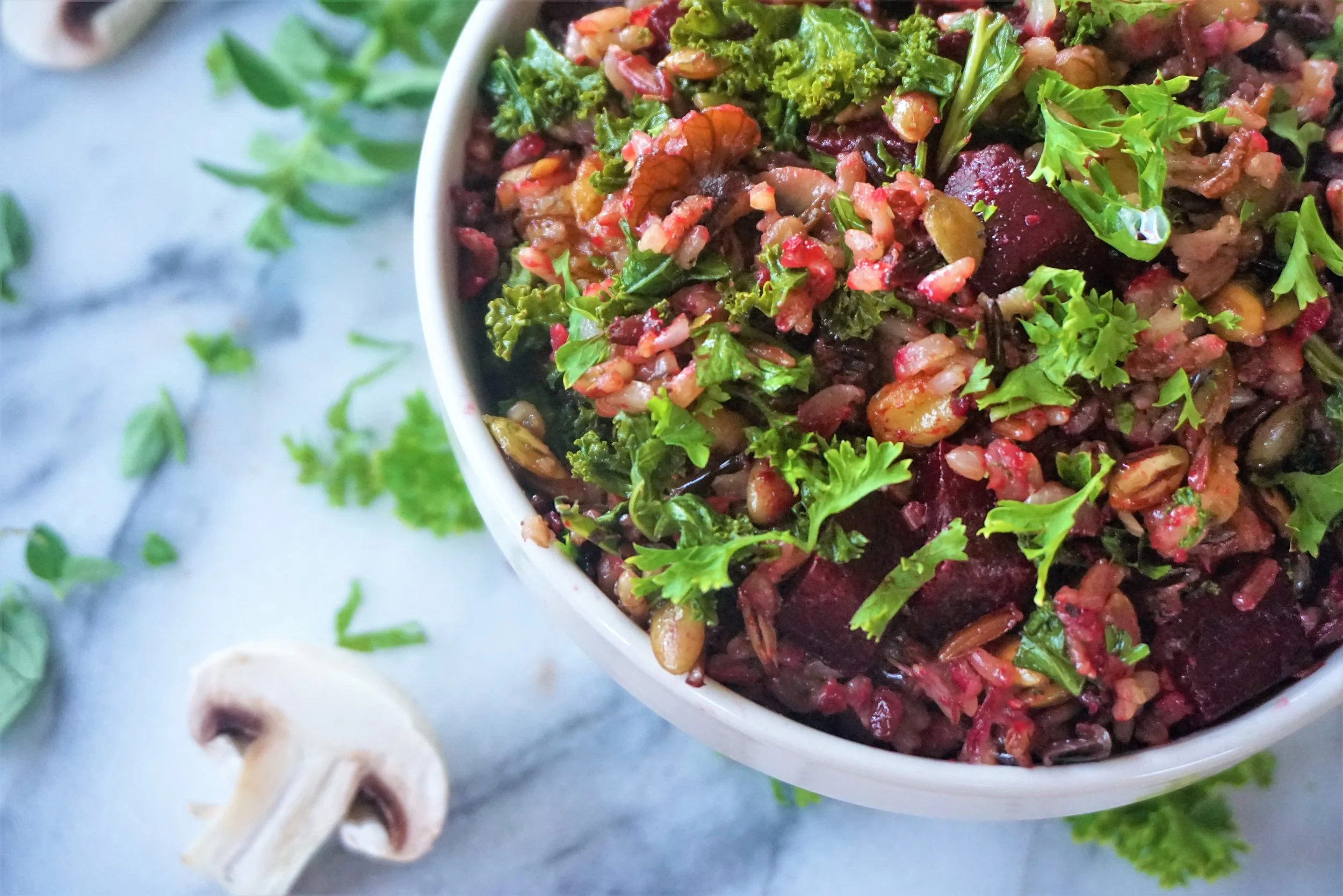 Wild Rice Pilaf with Mushrooms, Walnuts & Swiss Chard — The Gut Nursery