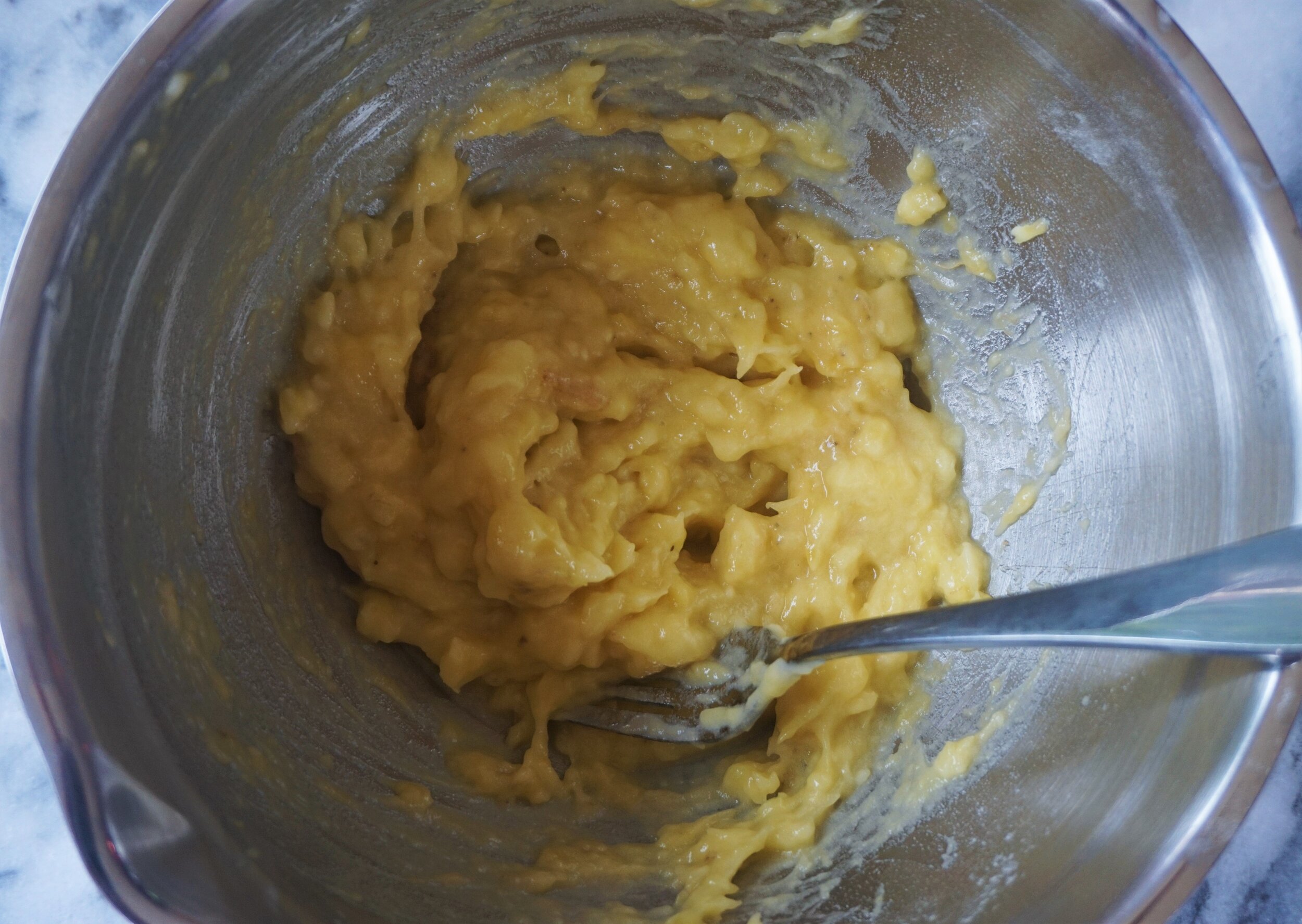 Overripe bananas are sweet and easy to mash