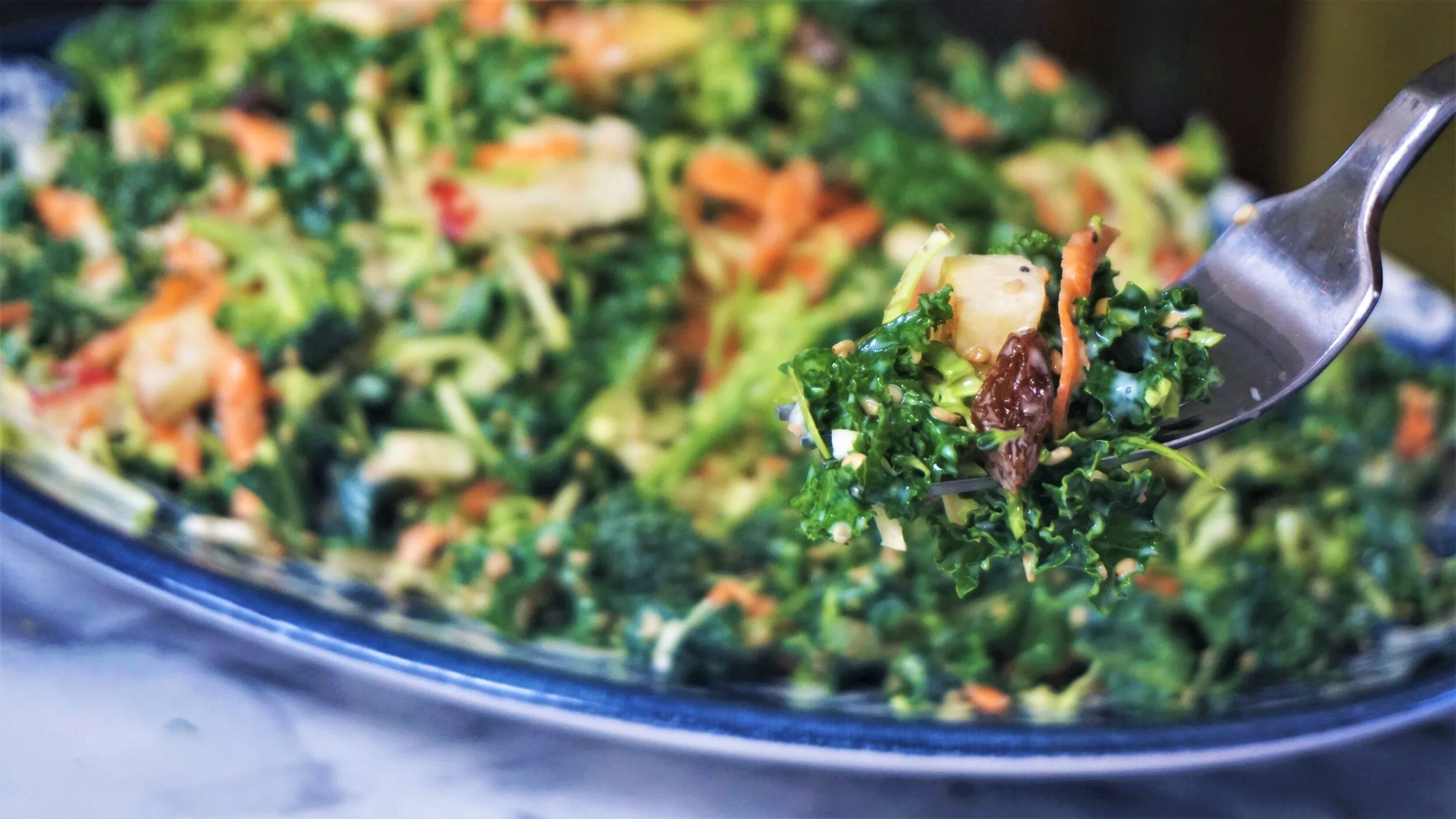 Synbiotic Sweet Kale Salad