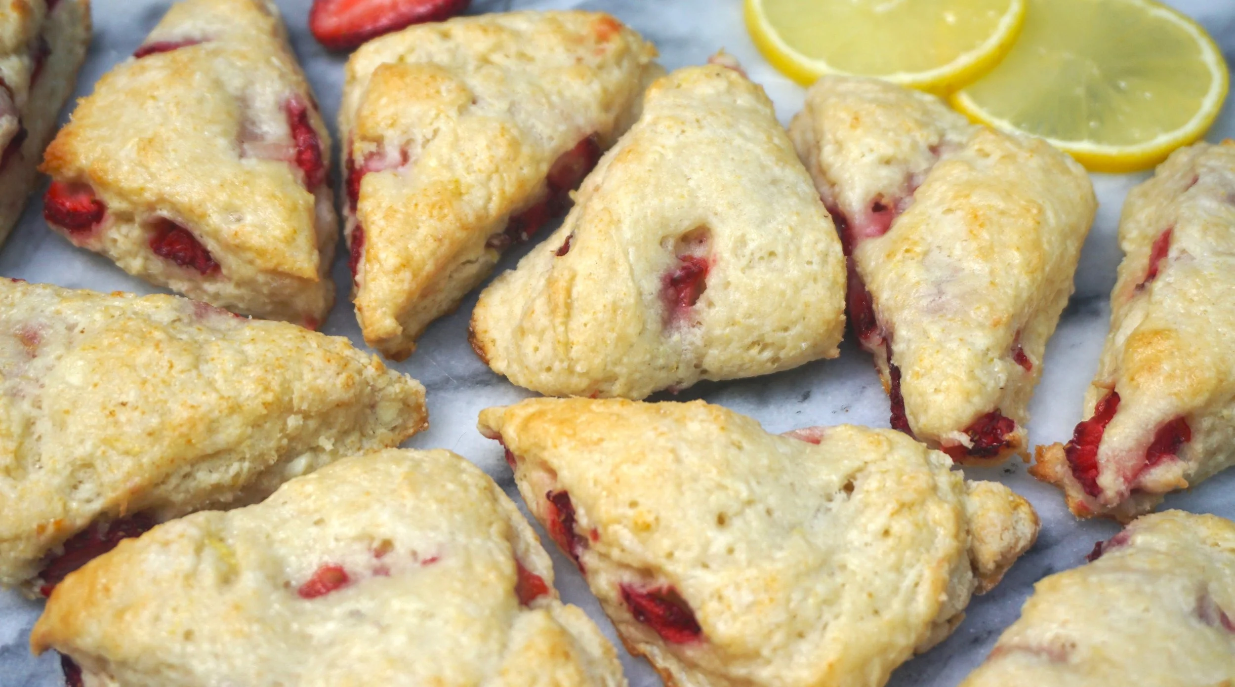 Strawberry Lemonade Scones