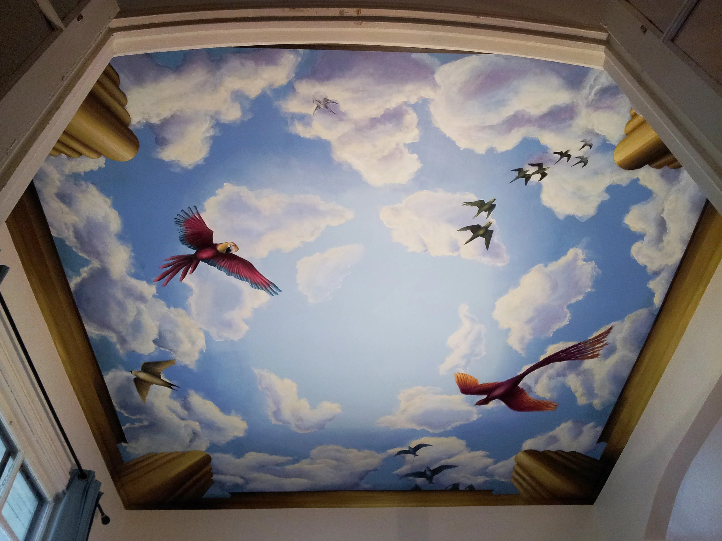 Art Nouveau Ceiling Mural in Chicago,IL