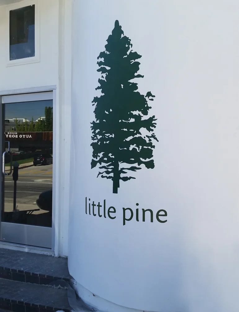 Hand Painted Sign at little pine, Los Angeles, CA