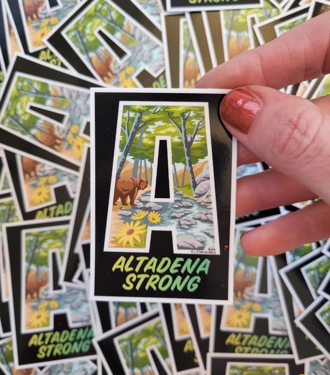 Altadena Strong sticker (2 included)