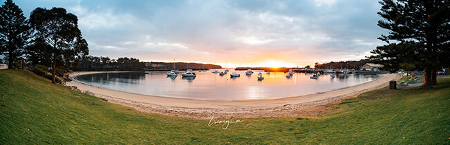 Ulladulla Harbour Sunrise Pano.jpg