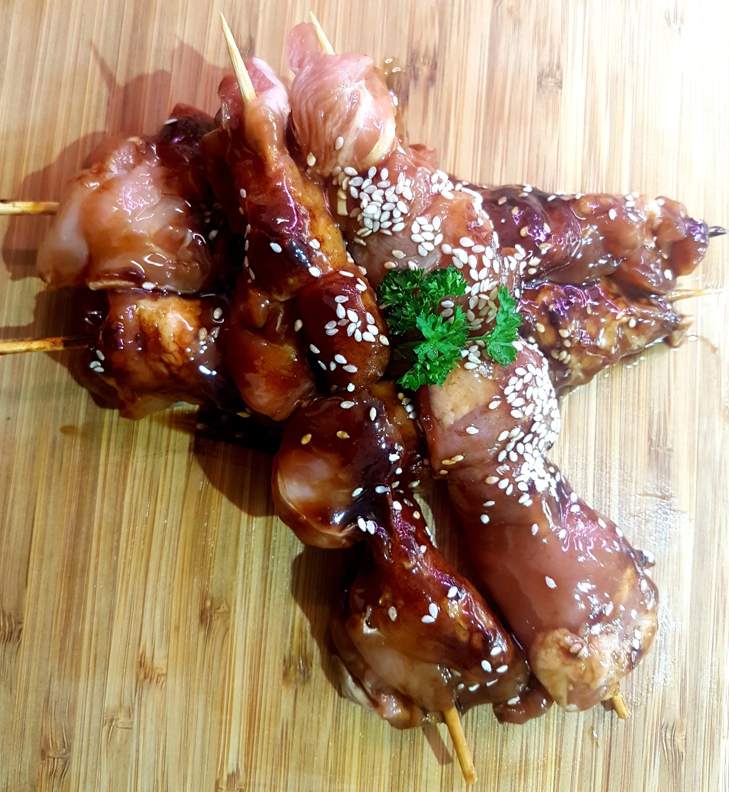 Honey Soy Chicken Kebabs