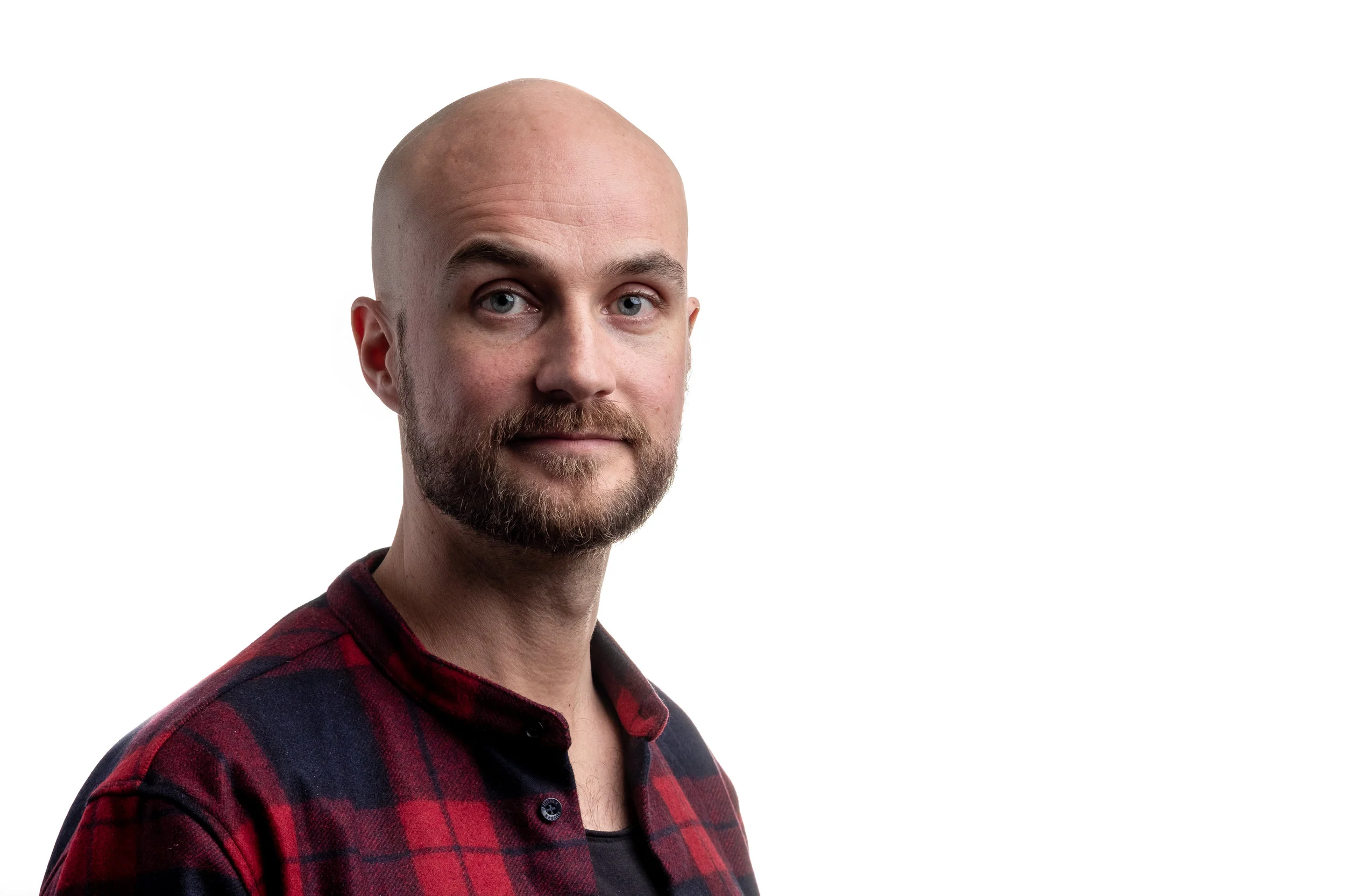 Här använde jag ytterligare en blixt för att bakgrunden skulle bli helt vit.