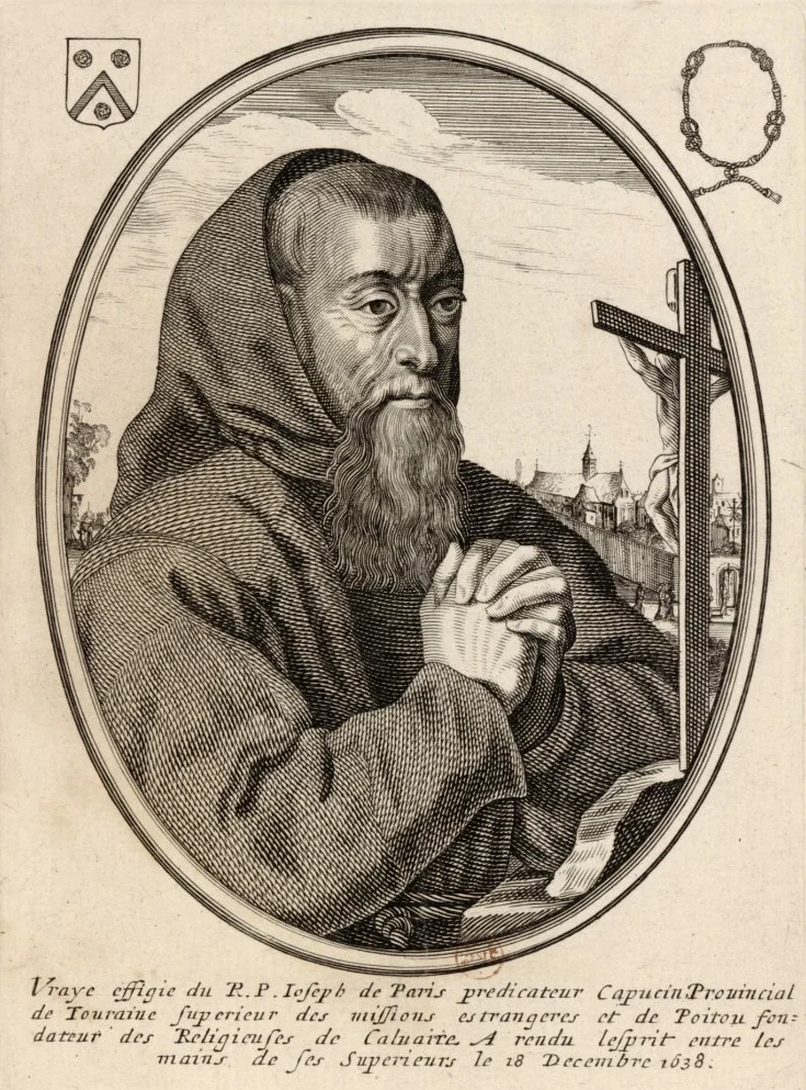Portrait of père Joseph, from the Bibliothèque Nationale de France