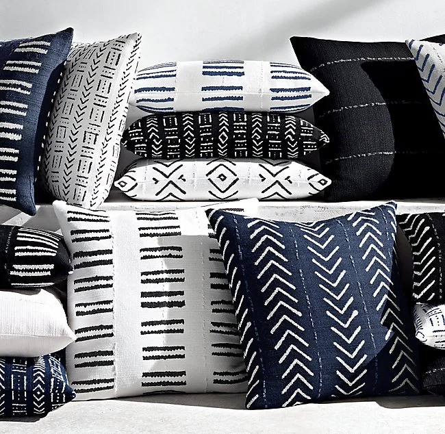 mudcloth throw pillows