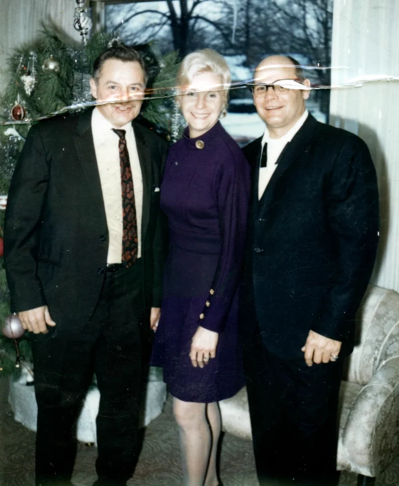 My grandfather (right) with his biological brother and sister, 1969. ©2018 Personal collection of Owen M. McCafferty II