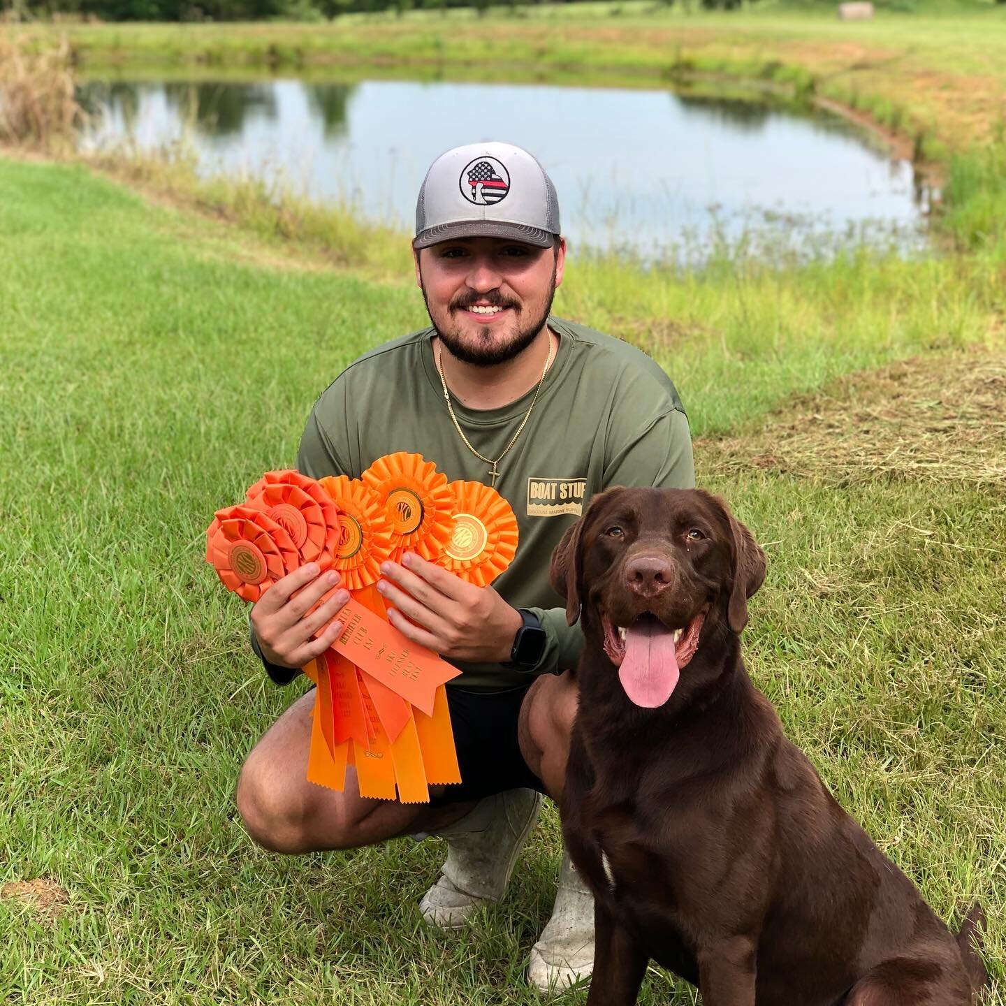 SHR Kaine&rsquo;s Cajun Roux JH and his proud owner Colby Erwin!