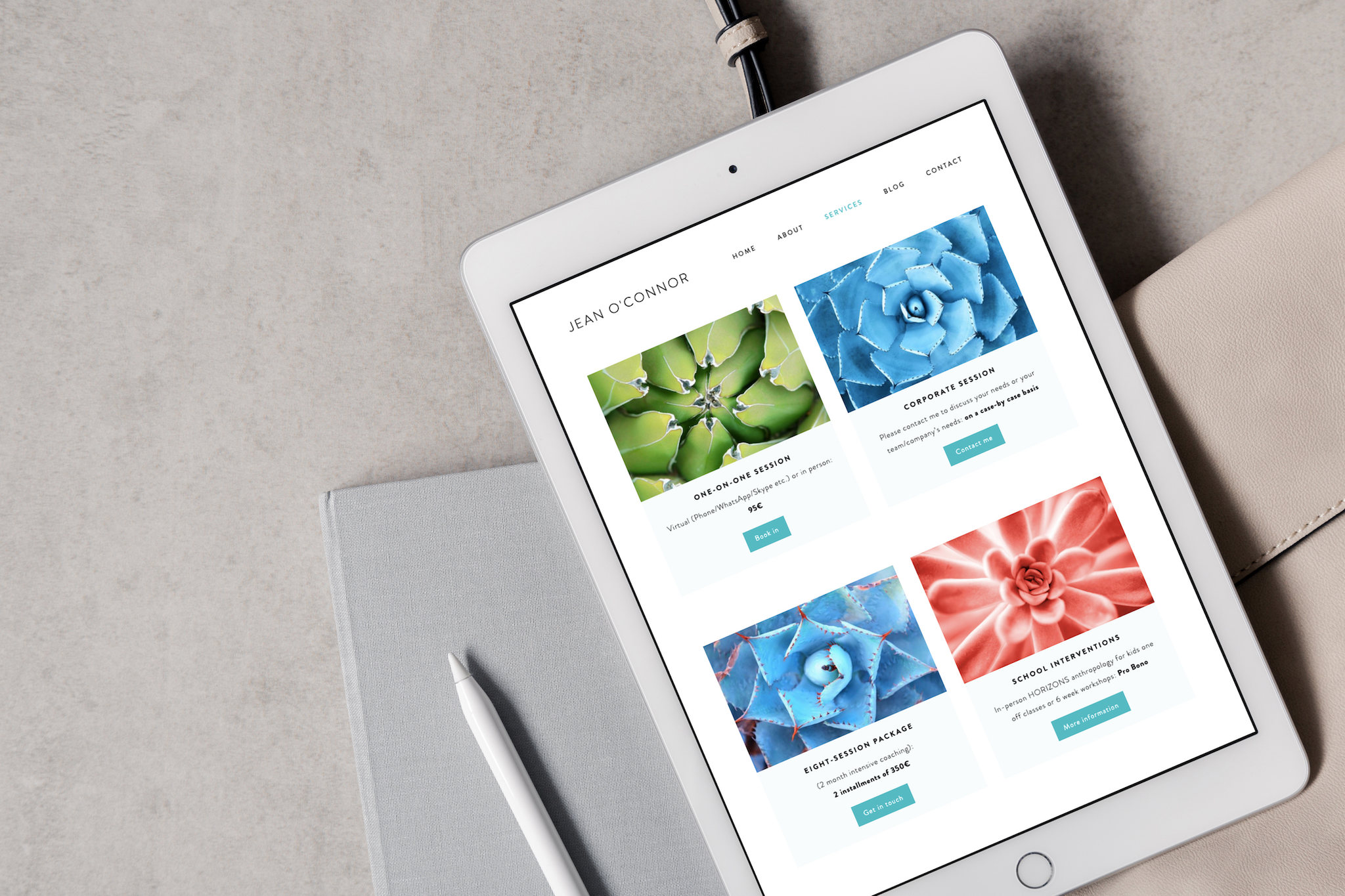 Squarespace Website Design by Freya Rose Tanner for Jean oconnor.jpg