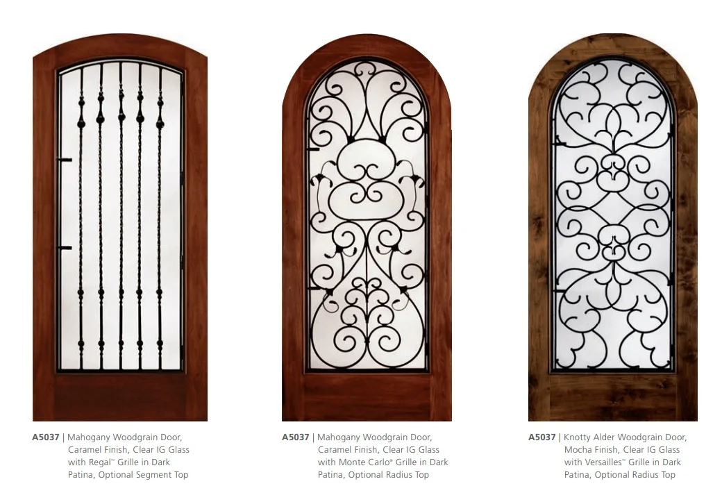 Jeldwen Aurora Decorative Grill Doors — Custom View Windows & Doors