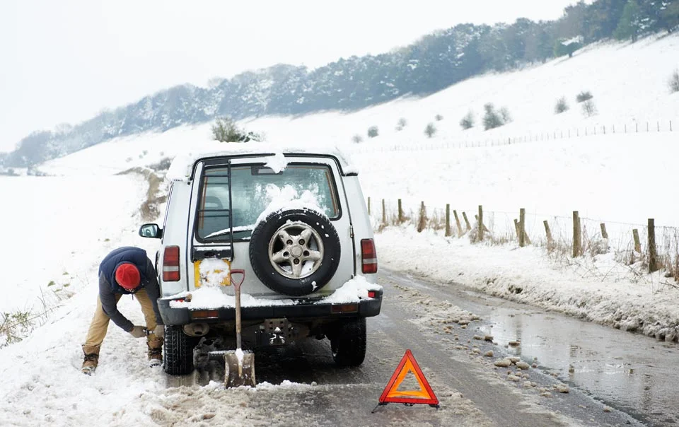Essentiels pour la voiture : Trousse d'hiver avec un chien