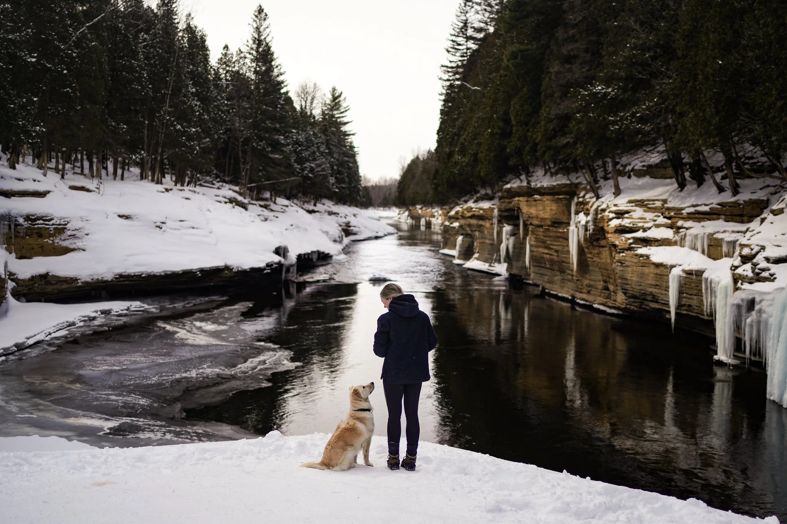 [Québec, Saint-Alban] Parc naturel régional de Portneuf, secteur des gorges de la rivière Sainte-Anne