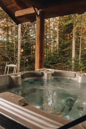 Au chalet en bois rond