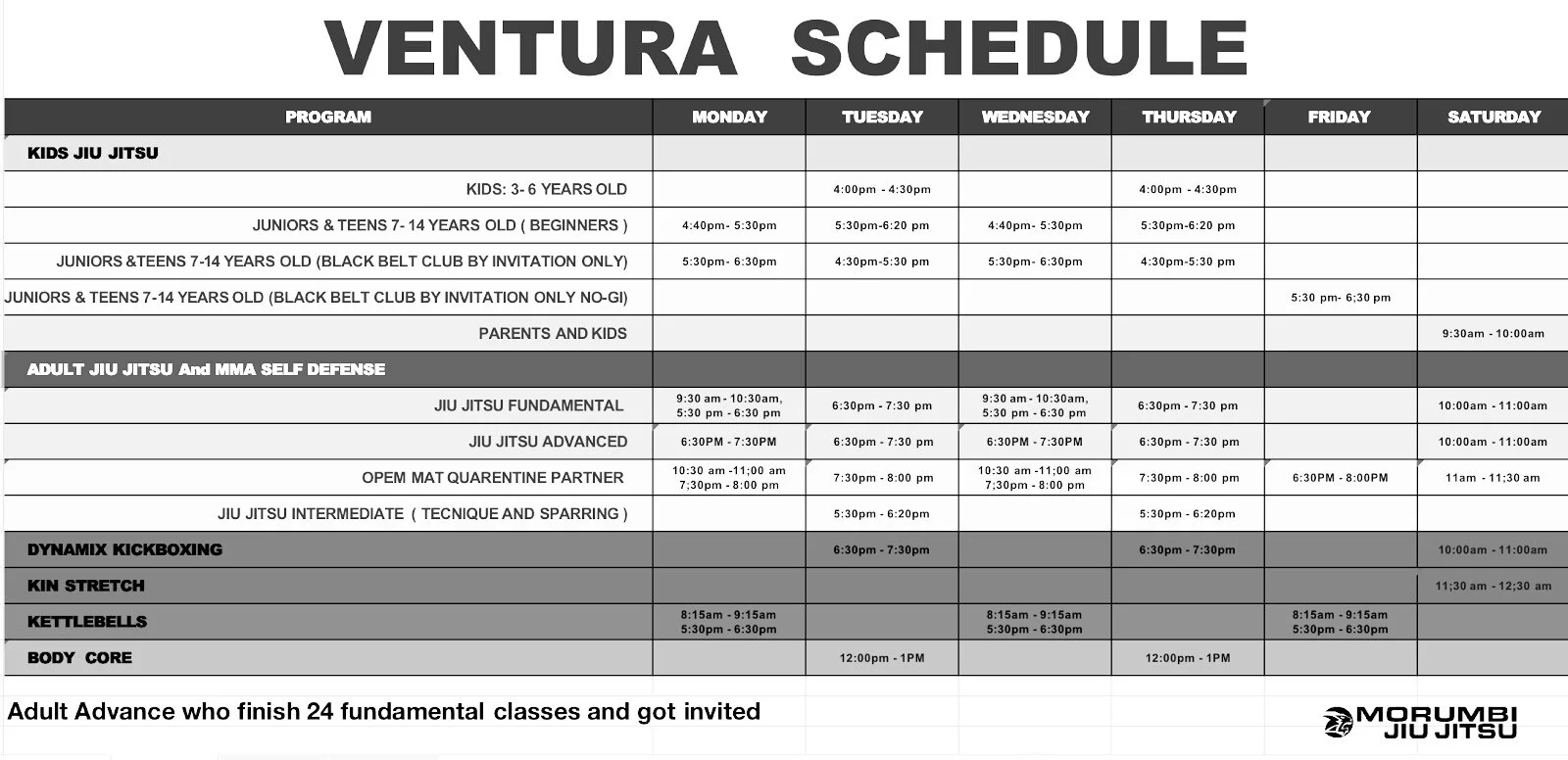 Intermediate Classes in Ventura, Kids Belt Promotion &amp; more!