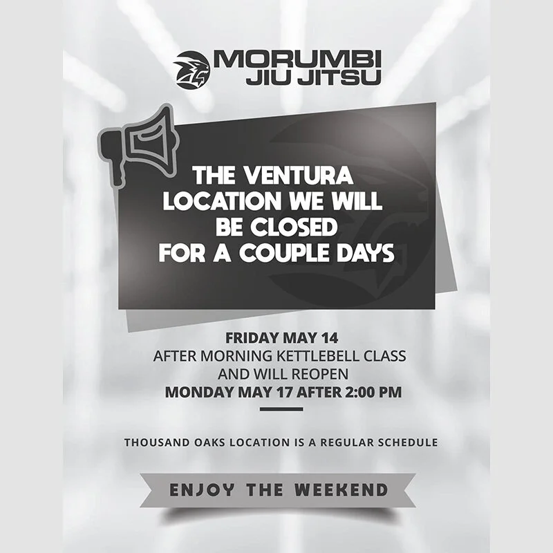 ⚠ Ventura will be closed Friday-Monday