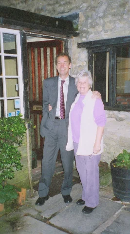 Alan having just received the ‘key to the door’ with Caroline.