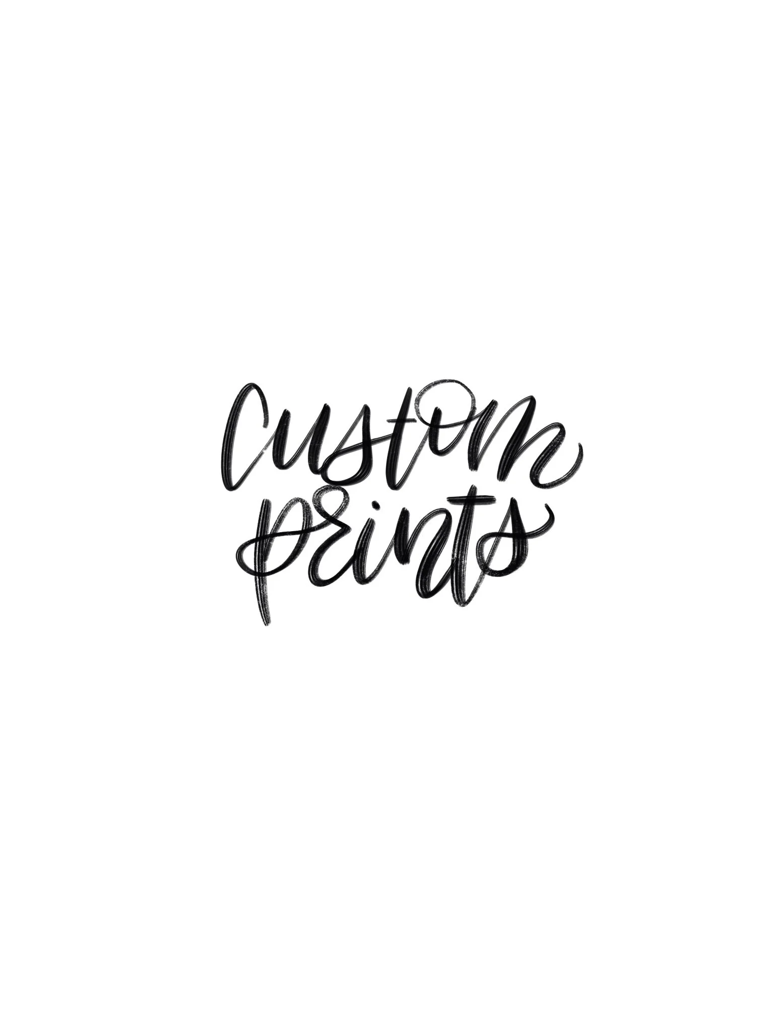 custom prints/words