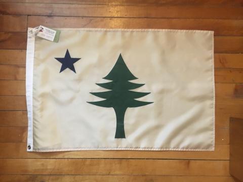 Our take on the original Maine flag design, free for anyone to use.