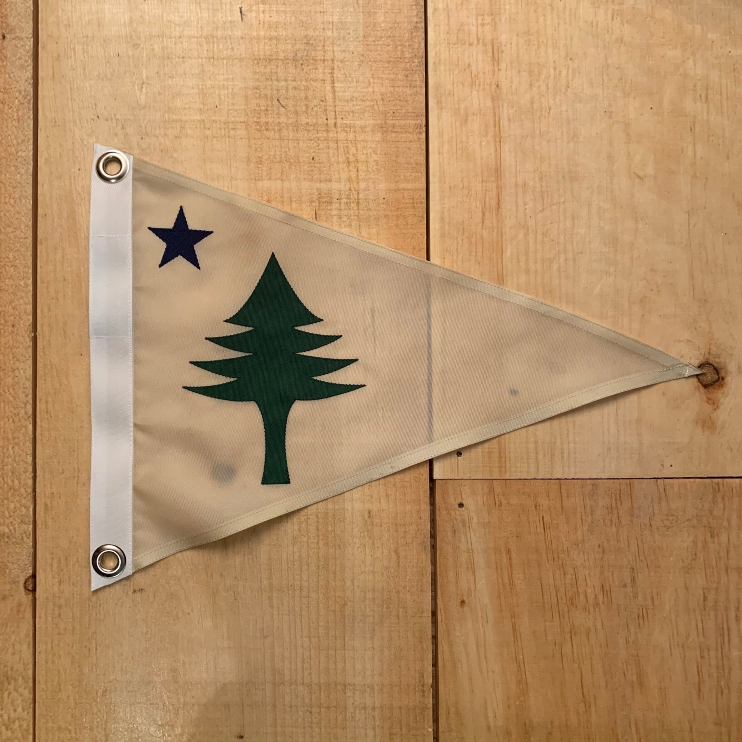 Maine ME State Flag 7 X 10 Wood Sign Love & Laughter Made in USA