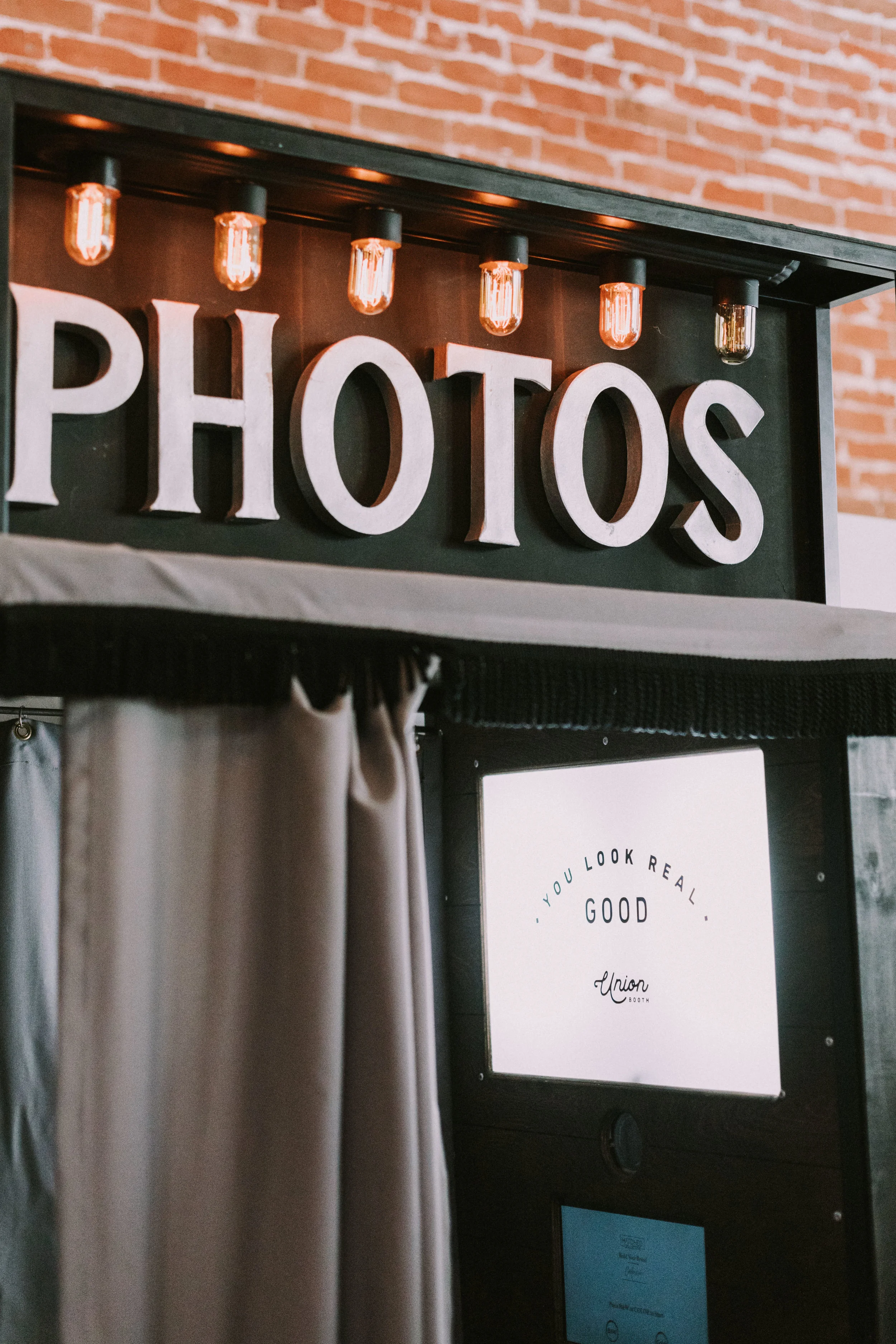San Diego conference photo booth with instant prints and vintage style