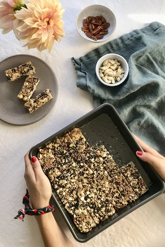  Healthy Tahini Granola Bars