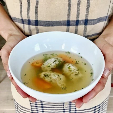Tsukune "Matzah Ball" Soup