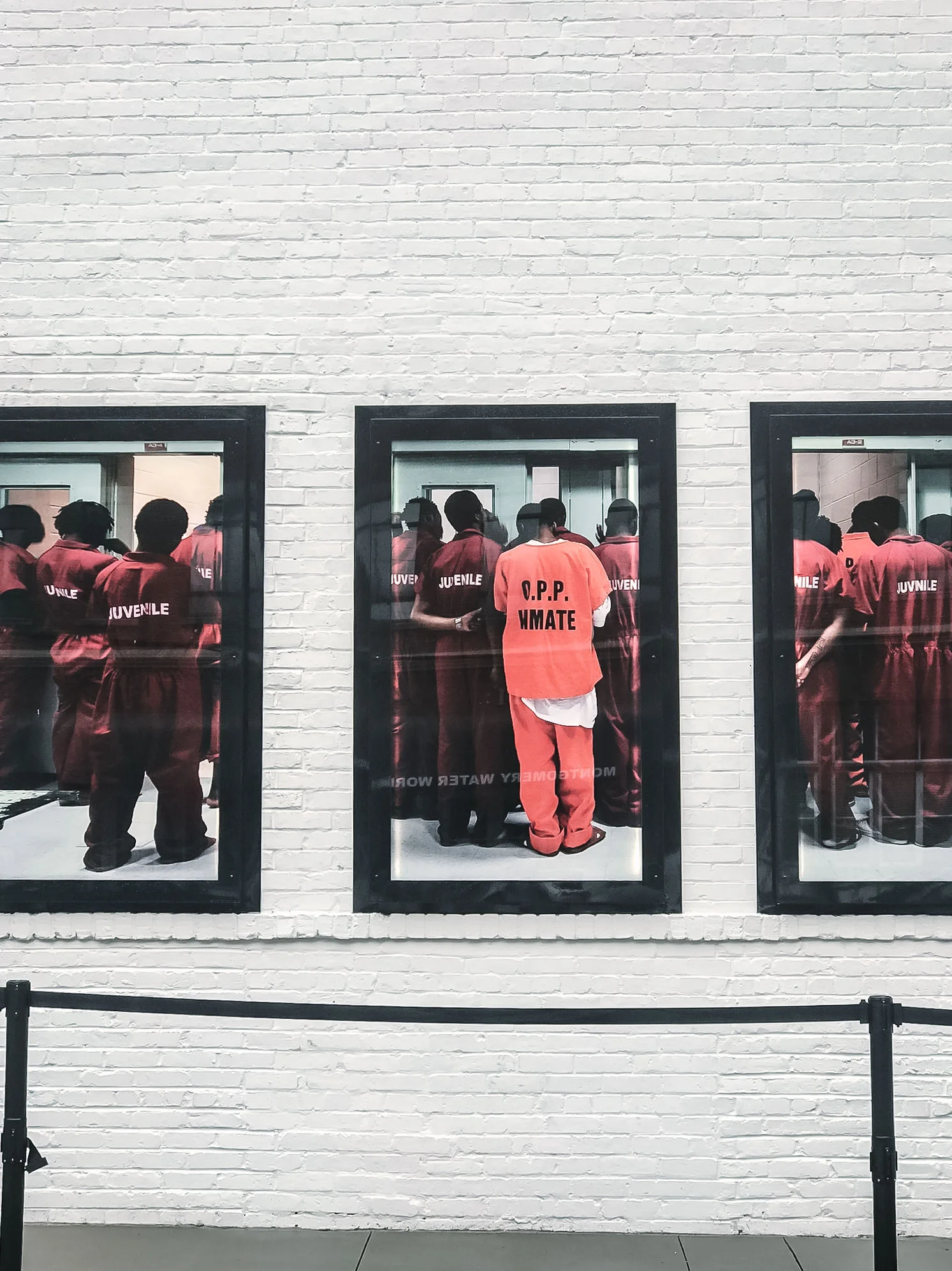 The Equal Justice Initiative's Legacy Museum is located on the site of a former slave warehouse and follows history “from enslavement to mass incarceration.” In the museum, we learn that slavery never ended- it just evolved into the mass incarceration today of predominantly African American and Hispanic people in our for-profit federal and state prisons.