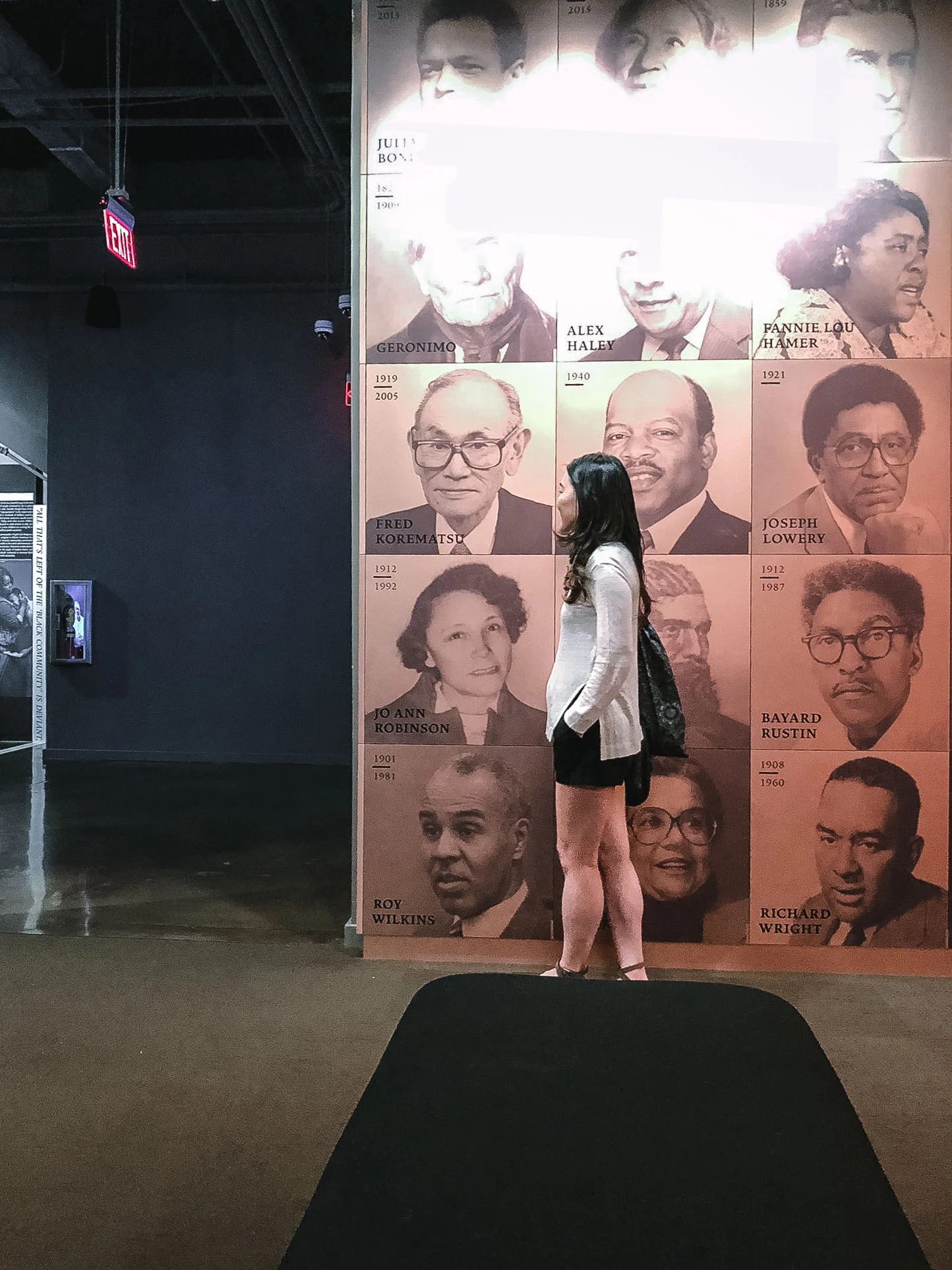 The back of the museum pays tribute to Civil Rights activists throughout history, including Japanese-American activist Fred Korematsu.