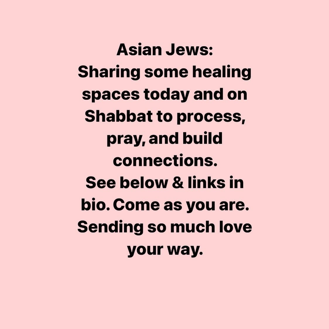 To my beloved API Jewish community: There are a few virtual spaces that have been created for us and by us to process, pray, and build connections with each other during this intense and horrific time.
.
TODAY: 4-5 PST @mixedangryasianjew and @wikiwo