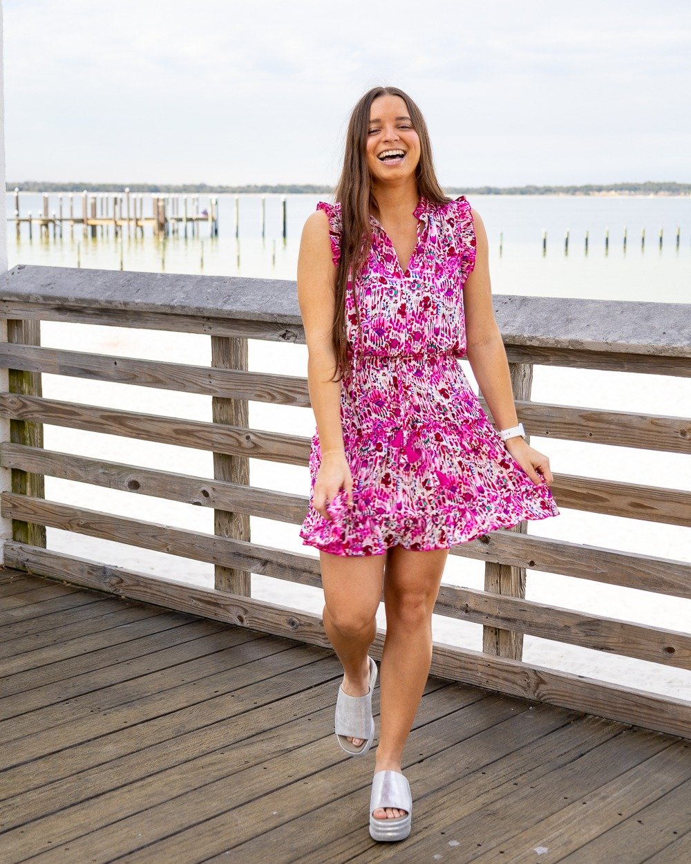 Happiest wearing spring florals &amp; flowy dresses! 🌸✌☀ Shop the look at Envie Boutique.