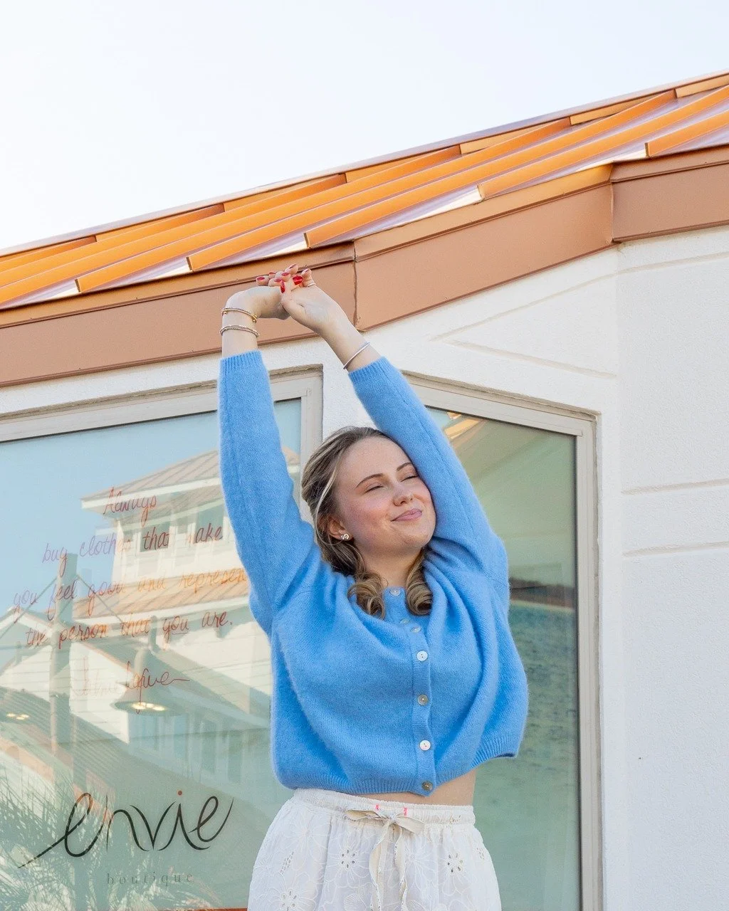 This color has our full attention. 💙

Available in-store at Envie Boutique.
📍 Pensacola Beach Boardwalk