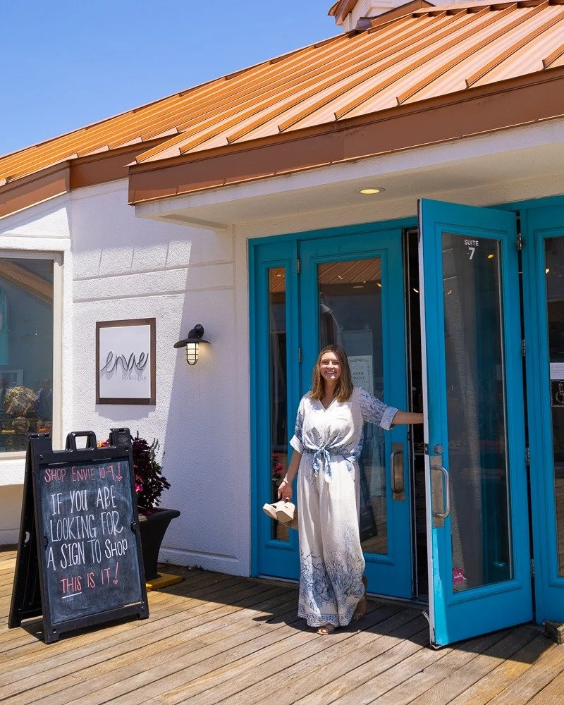 Welcome in! Stop by Envie for new arrivals, effortless summer styles, and Blue Angels merch &mdash; because your weekend could always use a little (or a lot of) beachside shopping ☀️🛍️

📍 Pensacola Beach Boardwalk
Open daily from 10a&ndash;10p.