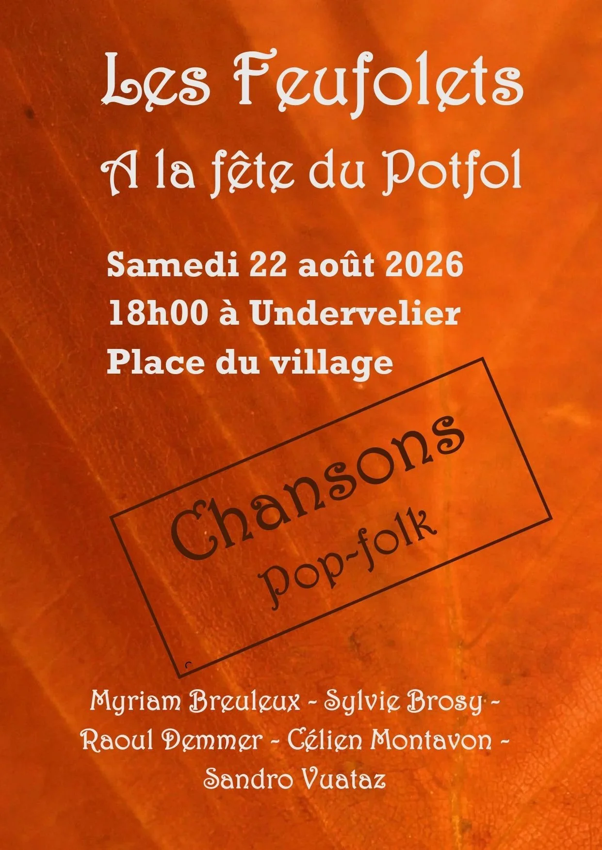 Les Feufolets à la fête du PotFol