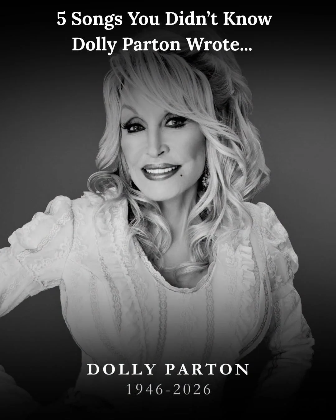 In Memory of Dolly Parton, 1946-2026. 

And to all the current and future songwriters, may you be inspired by her work and legacy. 

#wcrxfm #dollyparton #songwriters #keepcreating #chicagosundergound