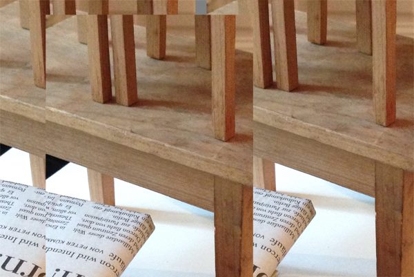 EVERYBODY WANTS TO TAKE A SEAT AT THE TABLE 05/06 - 17/06/2015 Thomas Albdorf Nicholas Hoffman Cornelia Lein Michaela Schweighofer Lukas Thaler Gianna Virginia Mägen werden verkleinert, Möbel verbiegen sich. Der Maler zieht mit der Nase eines Modells einen Strich auf der Leinwand, während sich vereinzelte Pinselspuren freistehend im Raum verteilen. Ein Finger verweist auf etwas, das sich hinter der Modellwand verbirgt oder außerhalb des Bildes liegt. Es ist die Rede von Räumen, durch die man sich bewegt. Möbel, die täglich besetzt werden. Da wünscht sich jemand eine Stehtoilette. Der Laptop wird als Miniatur-Raum ausgewiesen. Eine Fotografie, die einem Blog entnommen wurde behauptet in der Größe eines Smartphone-Bildschirms ihre volle Auflösung, und müht sich im Posterformat an der Wand um Kontur. Die Rede ist von größeren und kleineren Behauptungen. Kann ein Tisch nicht auch zum Sitzen, der Hocker auch als Unterlage dienen? Hat man auf das Original einer Arbeit keinen Zugriff, eignet man sie sich kurzer Hand im Miniaturformat an. Da wird manches verniedlicht, anderes rückt übersichtlich ins Gesichtsfeld. Was an haptischer Qualität eingebüßt wird, gewinnt an gedanklicher Schärfe. Buchstaben behaupten ihren Körper. Ein Wort wird zum kürzesten Inventar körperlicher Selbstzensur. Zwischen zwei Sätzen können Jahre verstreichen. Stomachs are being reduced, furniture is being bend. The painter draws a line on the canvas, using the nose of his model, while scattered brush marks are distributed free-standing in the room. A finger shows us a model, a reference to another room, possibly indicated on something that is hidden behind the wall. There is talk of spaces through which one moves. Furniture, that is being occupied daily. As someone is longing for a squat toilette. The laptop identifies itself as a miniature space. A photograph with the size of a smartphone screen maintained its full resolution, simultaneously strives to contour in poster format on the wall. We‘re talking about larger and smaller claims. Can‘t the table serve for sitting, the stool as a mat? If one doesn‘t have access to the original of a work, why not appropriate it at short hand in miniature. Some aspects might be played down with, others move clearly into view. What is forfeited to haptic quality, gains mental sharpness. Letters claiming their body. A word becomes the shortest inventory of physical self -censorship. Between two sentences years may elapse. © _____TIM NOLAS