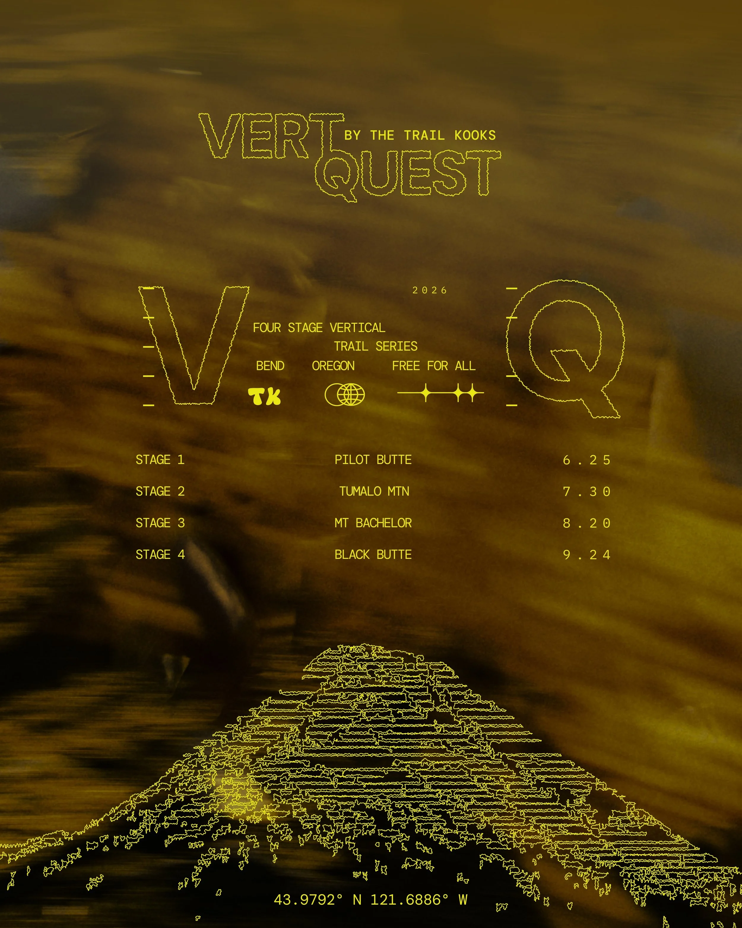 CALLIN ALL KOOOOOKS

shits about to get loose. we&rsquo;re bringing back the summer&rsquo;s kookiest trail run series: VERT QUEST.

if you&rsquo;re new here, here&rsquo;s the deets:
🏔️ UPHILL TIME TRIAL UP A LOCAL BUTTE
📆 MONTHLY THURSDAY EVENING; 