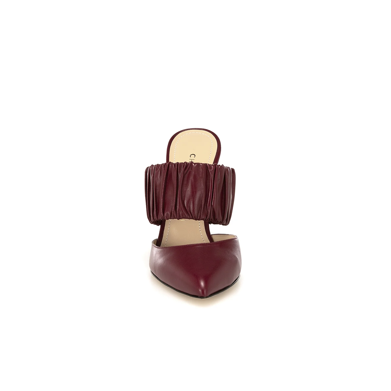 'KIERA' - BORDEAUX NAPPA MULE CHLOE GOSSELIN