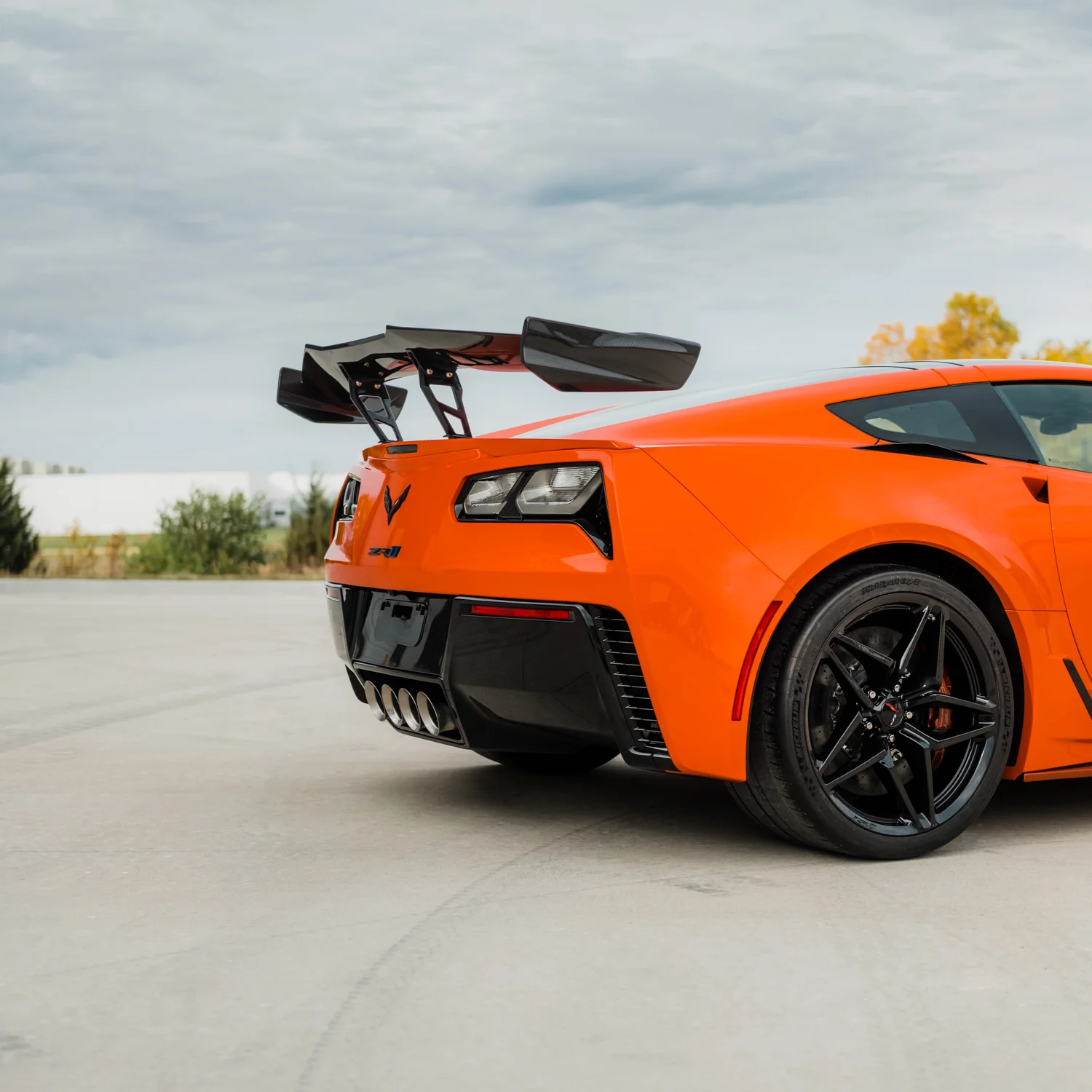 Big wing on Corvette ZR1