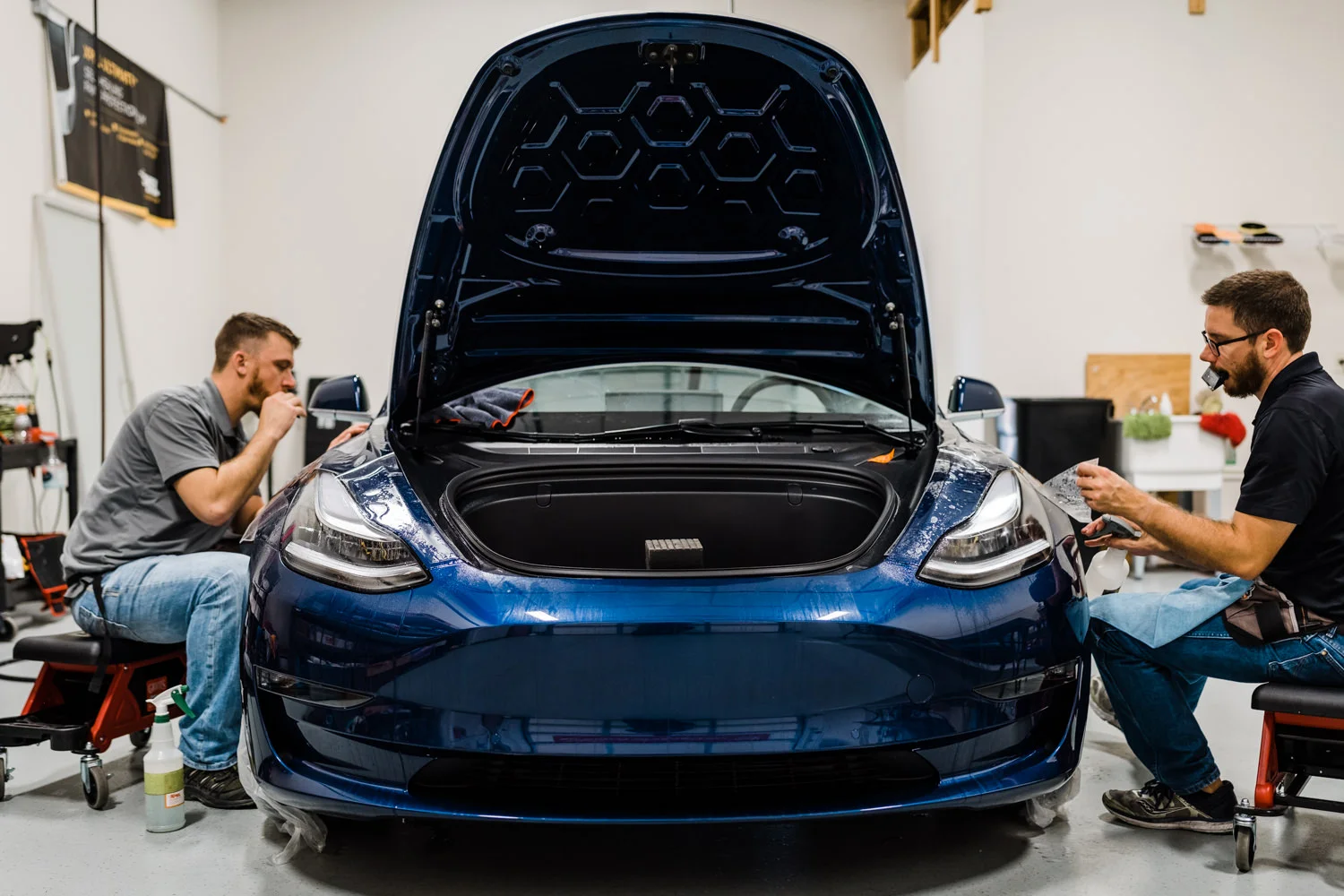 XPEL Stealth - Tesla Model 3 - Wichita Clear Bra - Full Wrap - Paint Protection Film - Clear Bra - Ceramic Coating