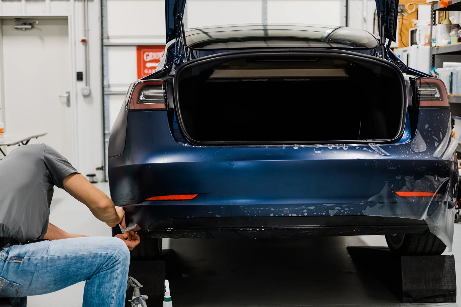 XPEL Stealth - Tesla Model 3 - Wichita Clear Bra - Full Wrap - Paint Protection Film - Clear Bra - Ceramic Coating