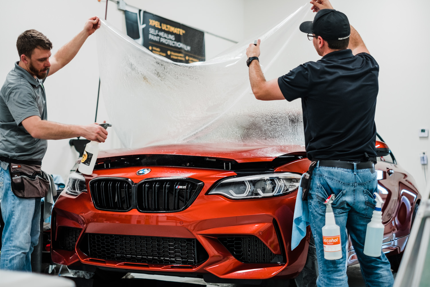 Detailing et film protection carrosserie XPEL sur BMW M2 Compétition