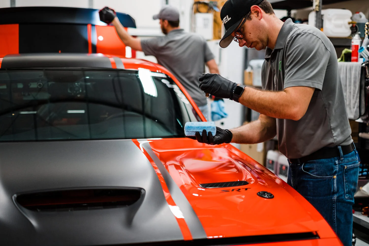 Wichita Clear Bra - Big Jon Racing - Challenger Hellcat - Griot's Garage - Foam Cannon - Ceramic Pro Coating
